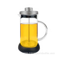 600mL Rubber Bottom Glass French Press Coffee Maker